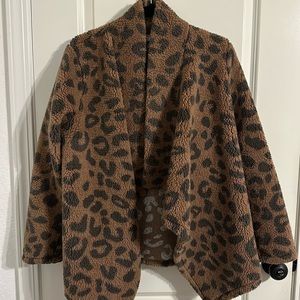 Leopard Sherpa sweater